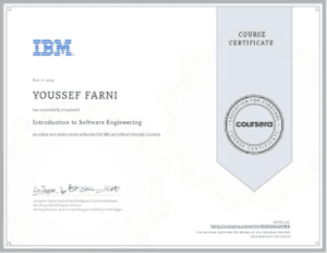 IBM Certificate - Introduction to Software Engineering